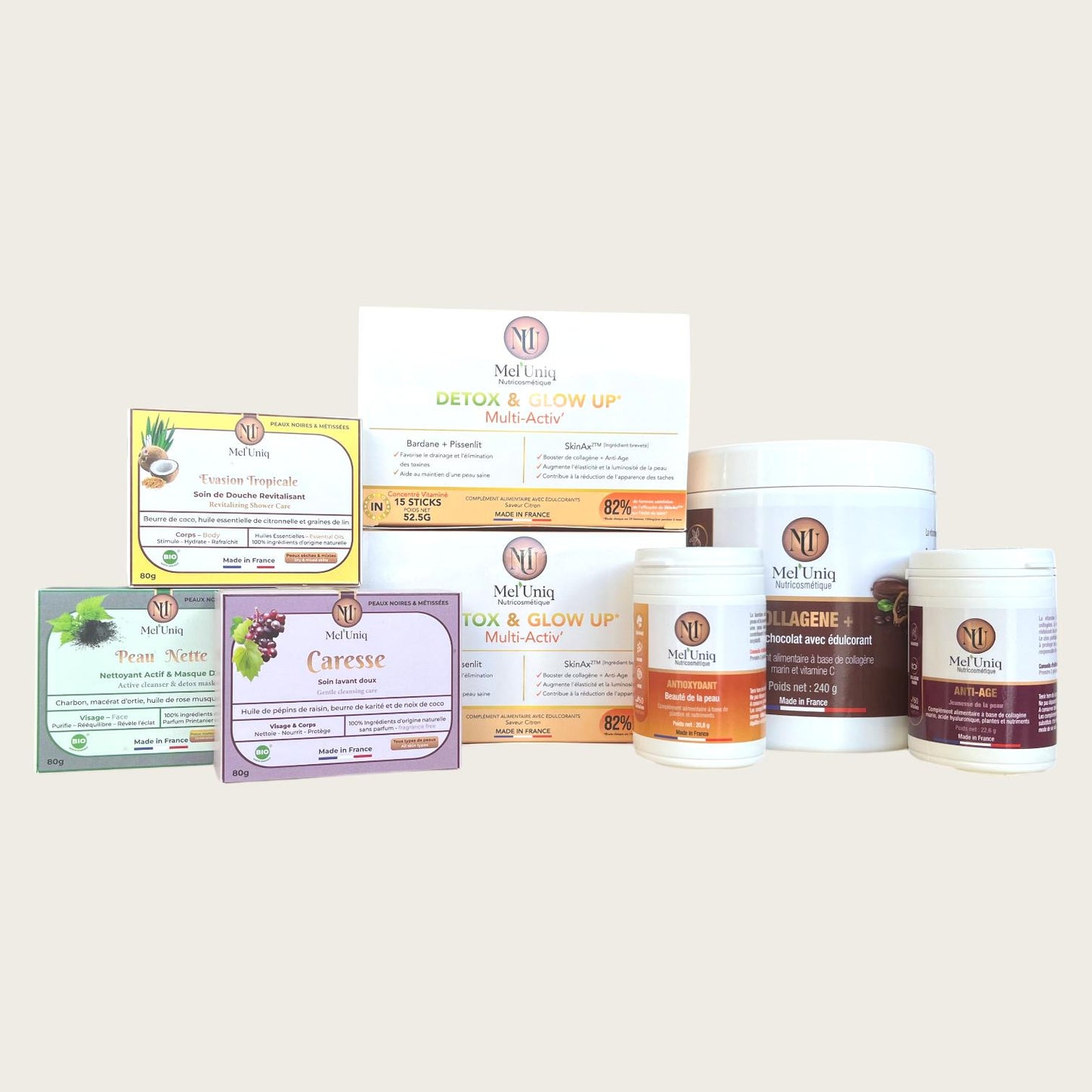 photo des produits contenus dans le rituel anti age