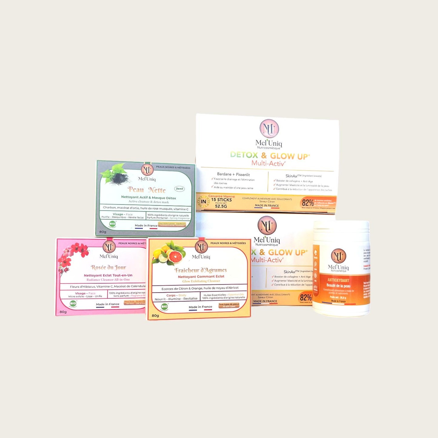 photo des produits contenus dans le rituel Anti-Taches
