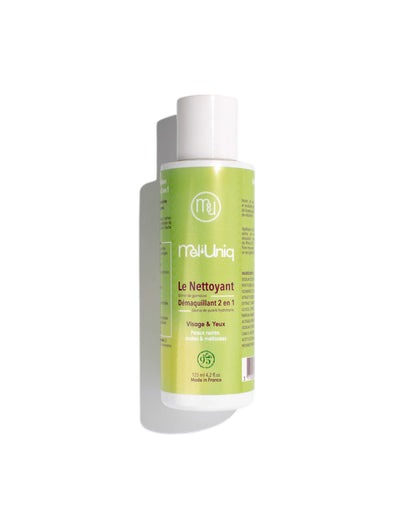 Nettoyant démaquillant 2-en-1 Mel’Uniq pour peaux noires, mates et métissées