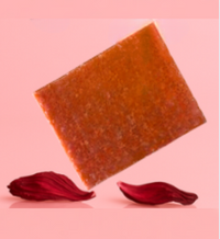 Savon visage exfoliant Rosée du Jour Mel’Uniq aux pétales de fleur d’hibiscus